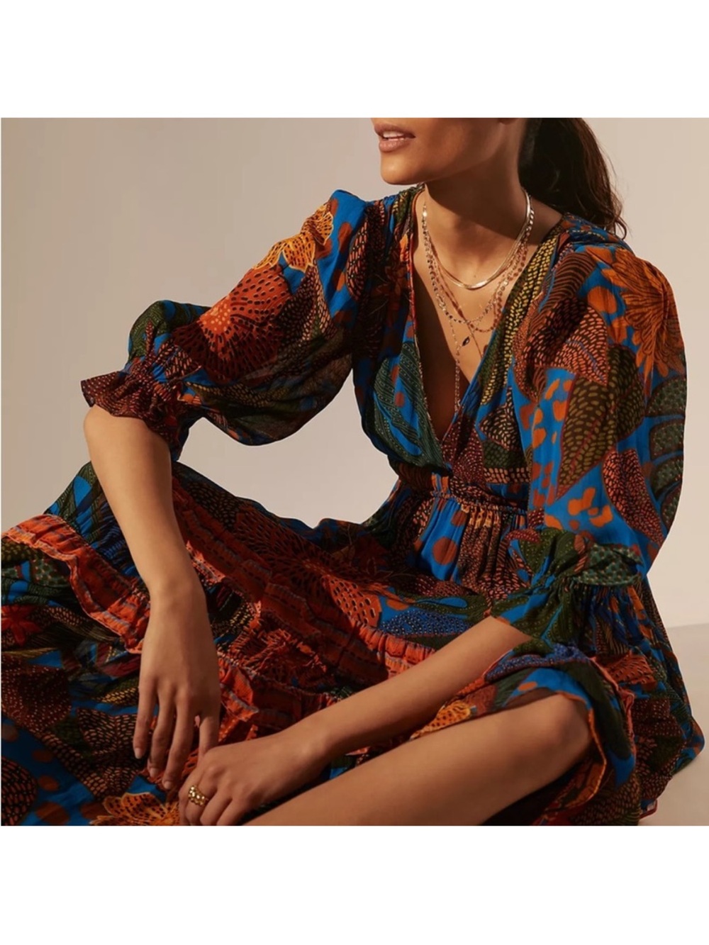 Farm Rio Print Maxi Dress